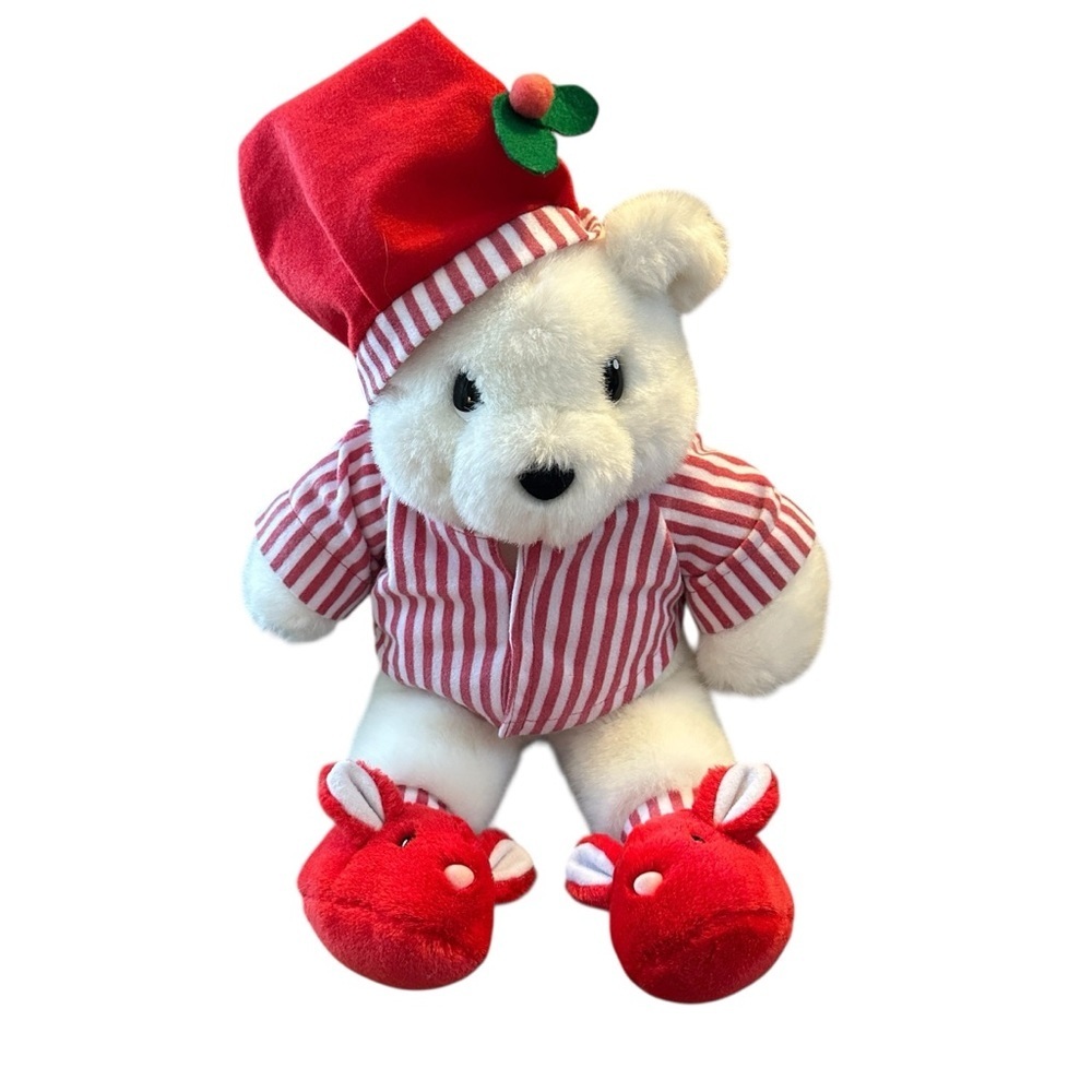Vintage 1989 San Francisco Music Box Co 15” musical bedtime plush bear